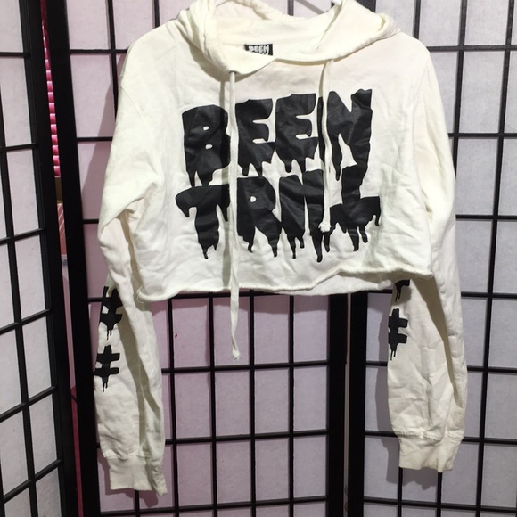 Been Trill Cropped Hoodie Size L - Picture 1 of 4
